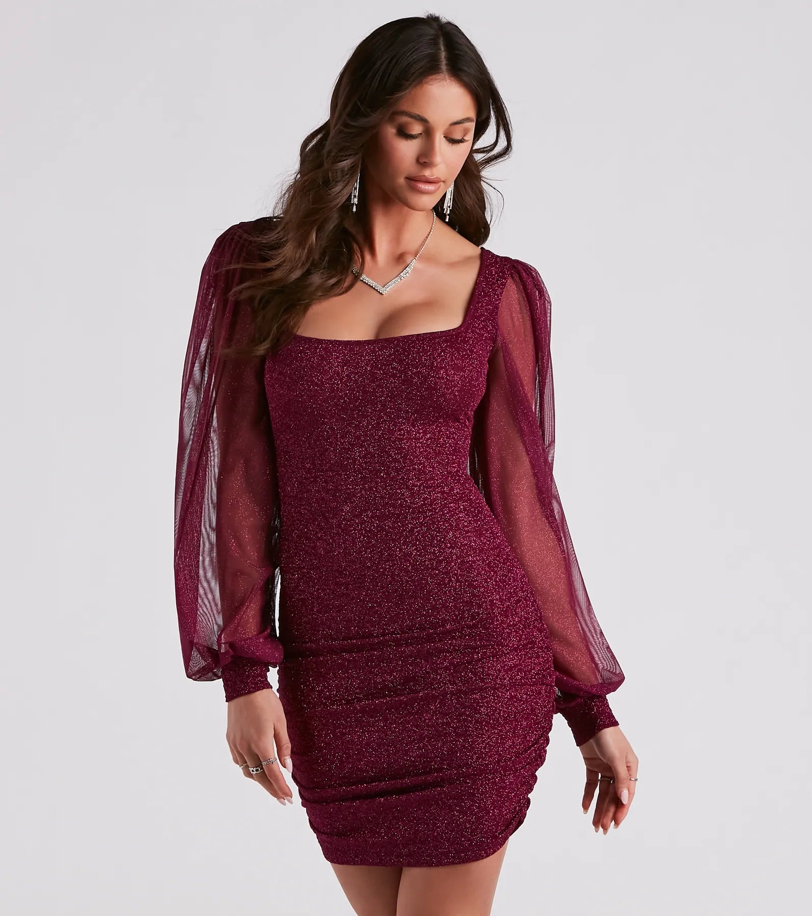 Glam Up The Night Glitter Mini Dress