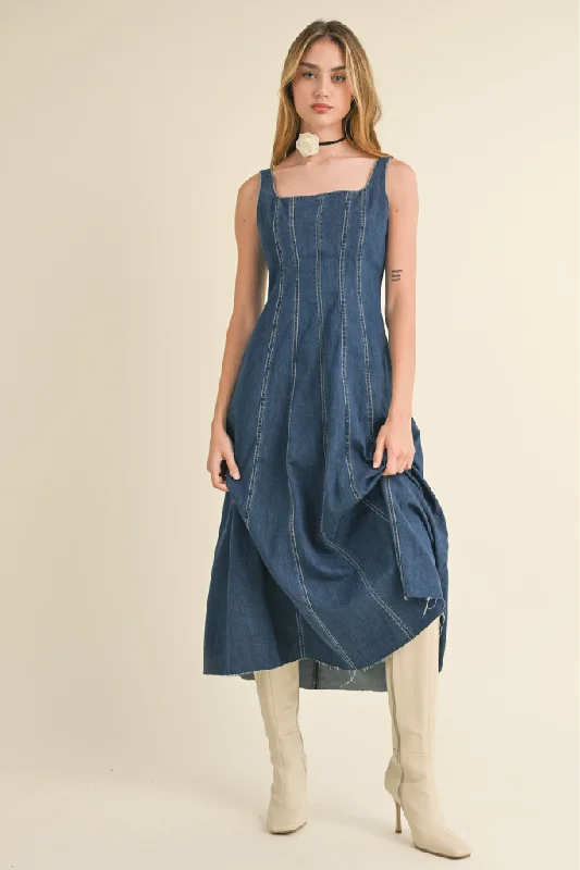 Kenna Denim Midi Dress