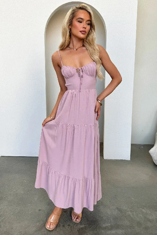 Allie Maxi Dress - Dark Blush