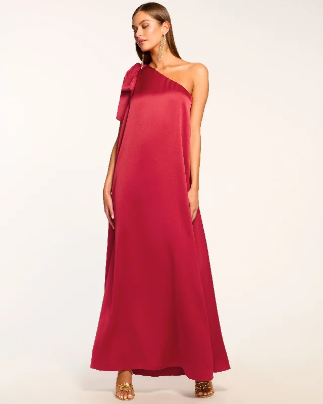 Benita One-Shoulder Gown