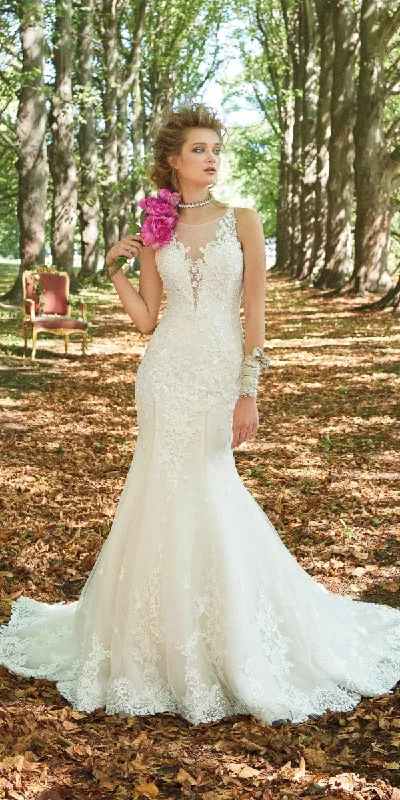 Beaded Lace Mermaid Wedding Dress