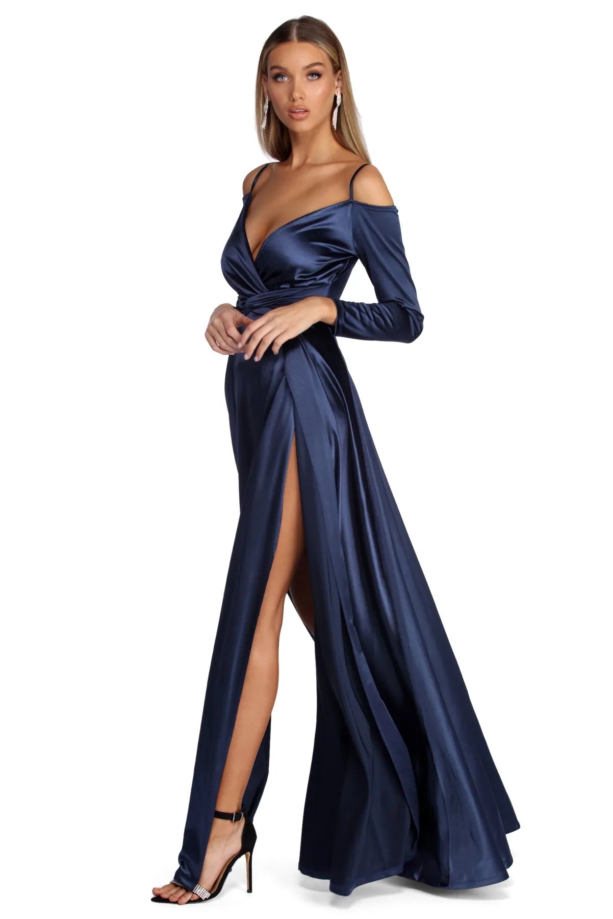 Annie Formal Knot Satin Dress